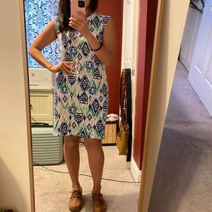 Tori Richards sleeveless shift dress Small